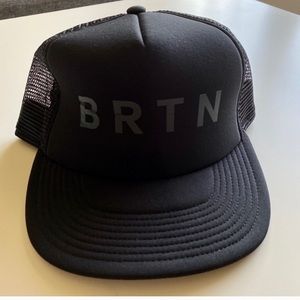 Burton flat brim trucker hat